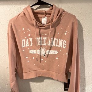 No Boundaries Pink Cropped Sweater NWT